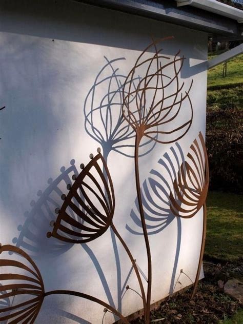 exterior house metal art|abstract outdoor metal wall art.